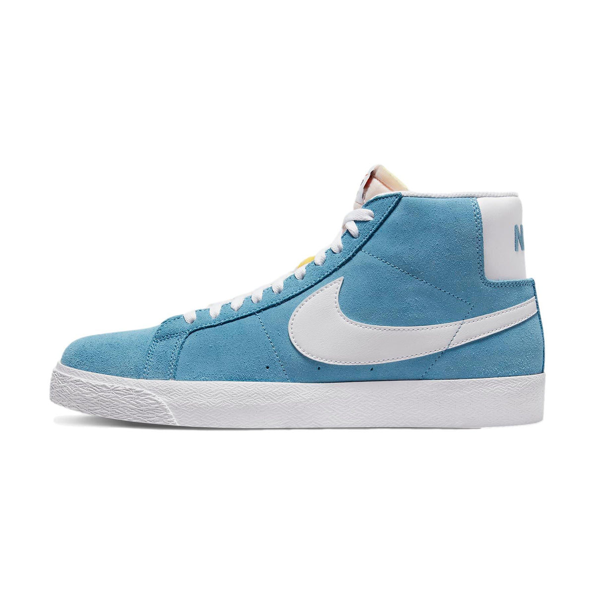 Nike SB Blazer Mid Cerulean Blue/White Side- Venue Skateboards