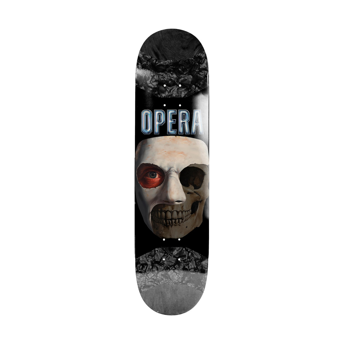 Opera Skull Mask Symmetrical Pop Slick 8.25&quot; Deck - Venue Skateboards