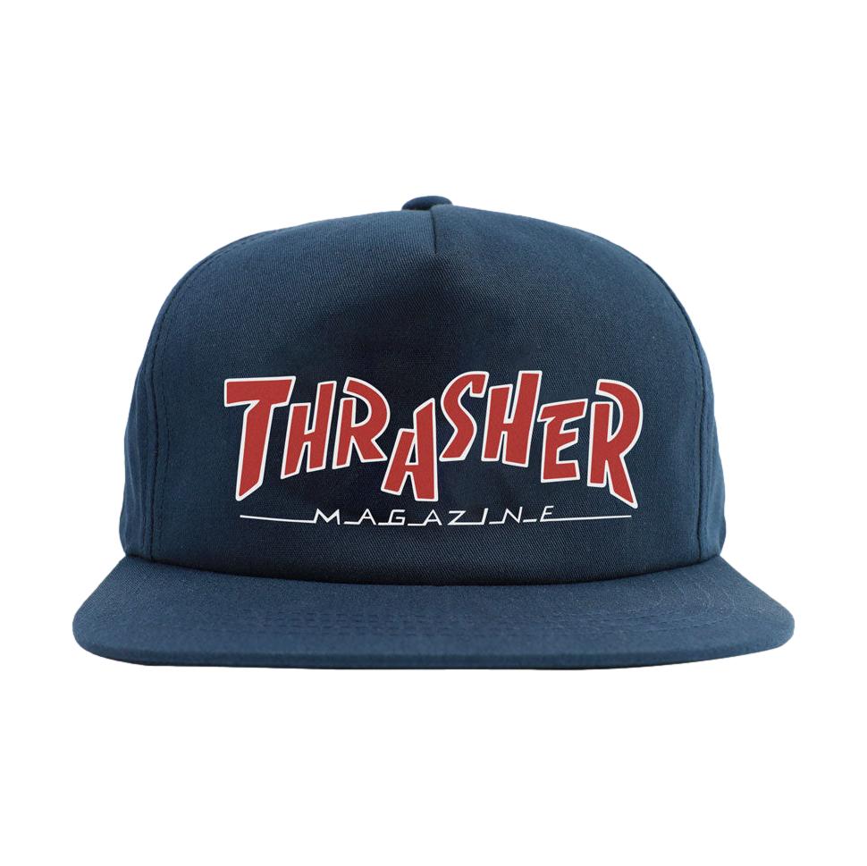 Thrasher Para Mag Logo Snapback Navy -Venue Skateboards