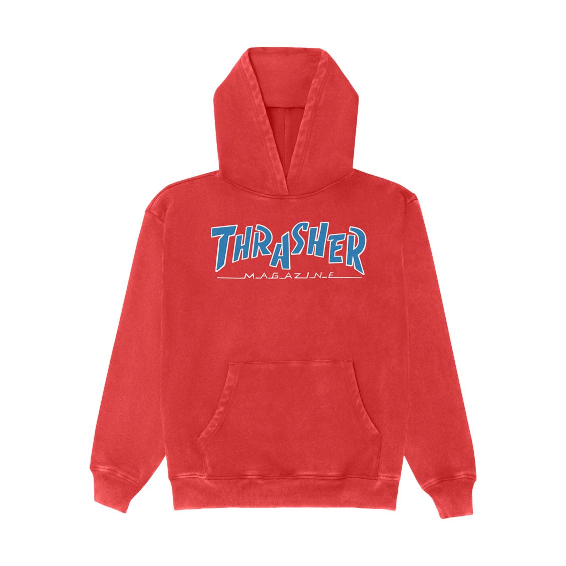 Thrasher Para Mag Vintage Heavyweight Hoodie Red - Venue Skateboards