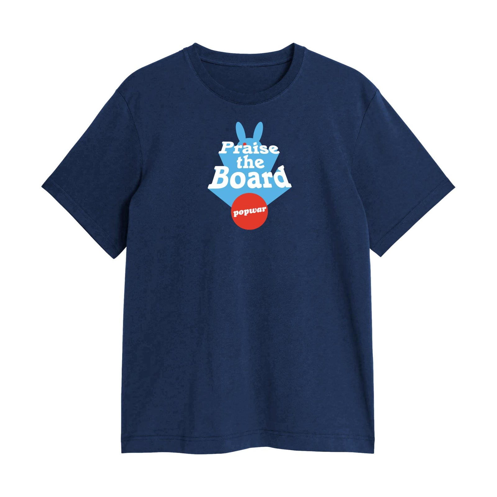 Popwar Praise The Board T-Shirt Navy - Venue Skateboards