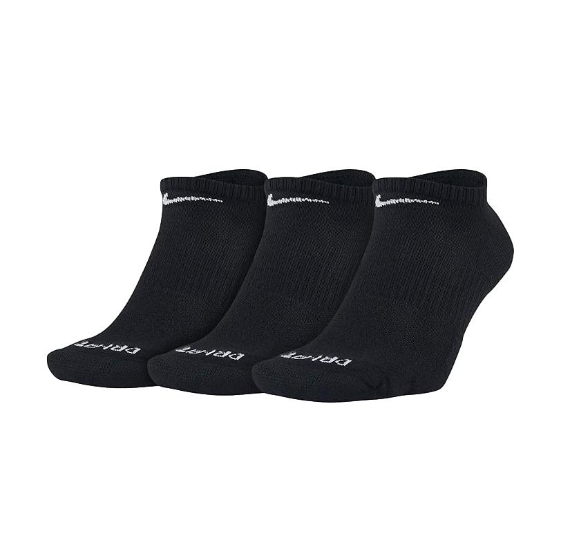 Nike Everyday Plus Cushion No-Show Socks 3 Pair Black