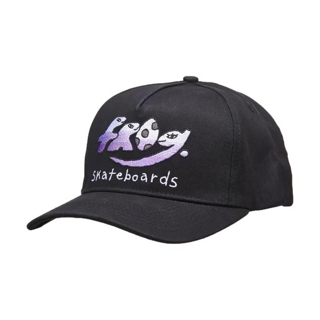 Frog Dino 5 Panel Hat Black