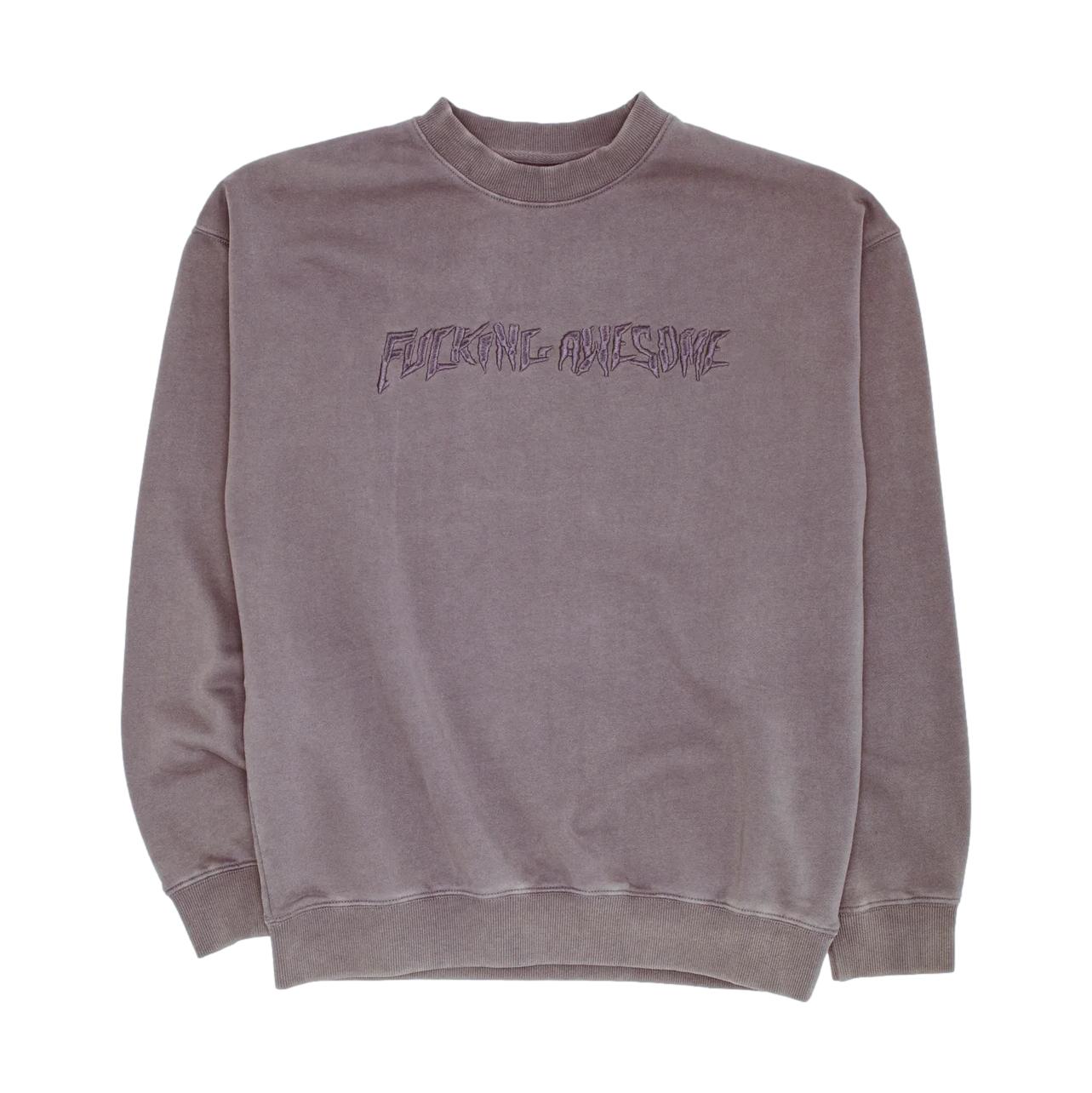 Fucking Awesome Distressed Stamp Crew Black - Venue Skateboards