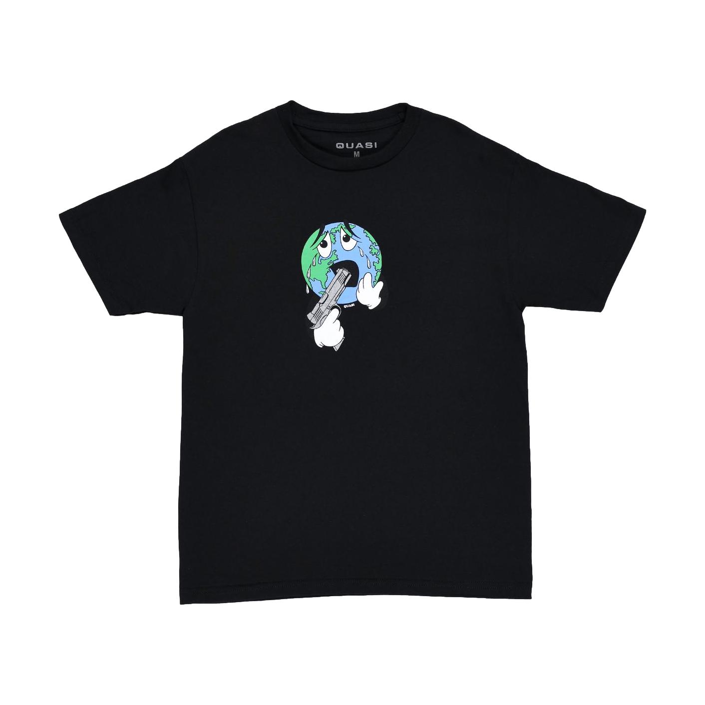 Quasi Small World T-Shirt Black - Venue Skateboards