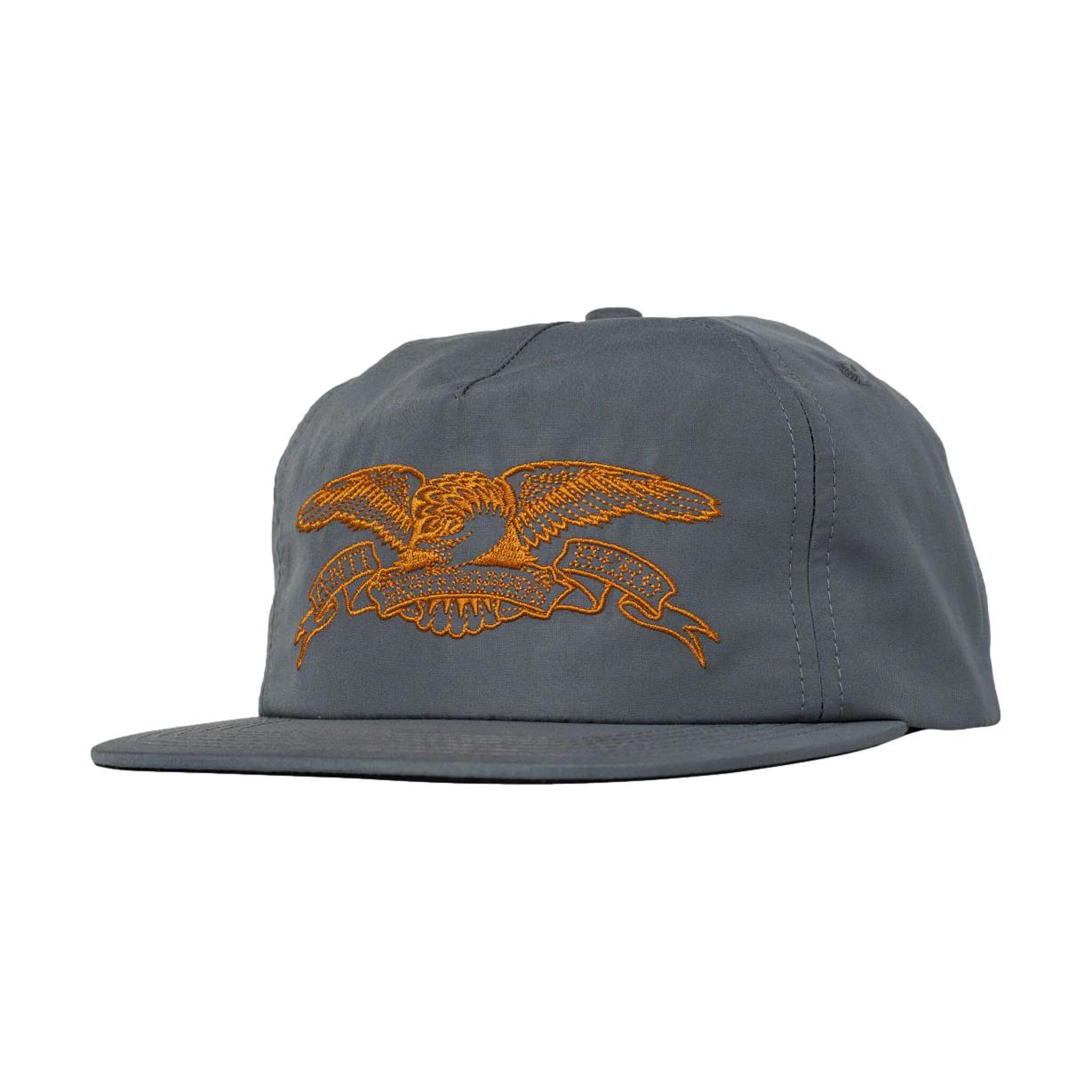 Anti Hero Basic Eagle Adjustable Snapback Charcoal/Orange - Venue Skateboards