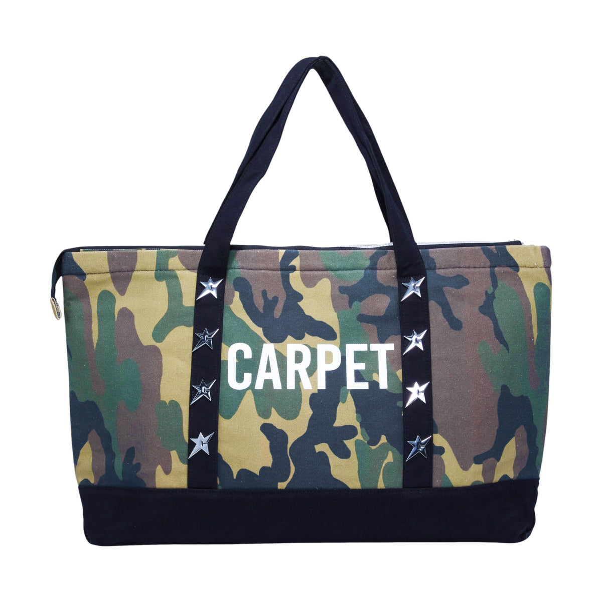 Carpet Heavy Canvas Tote Black/Camo - Venue Skateboards