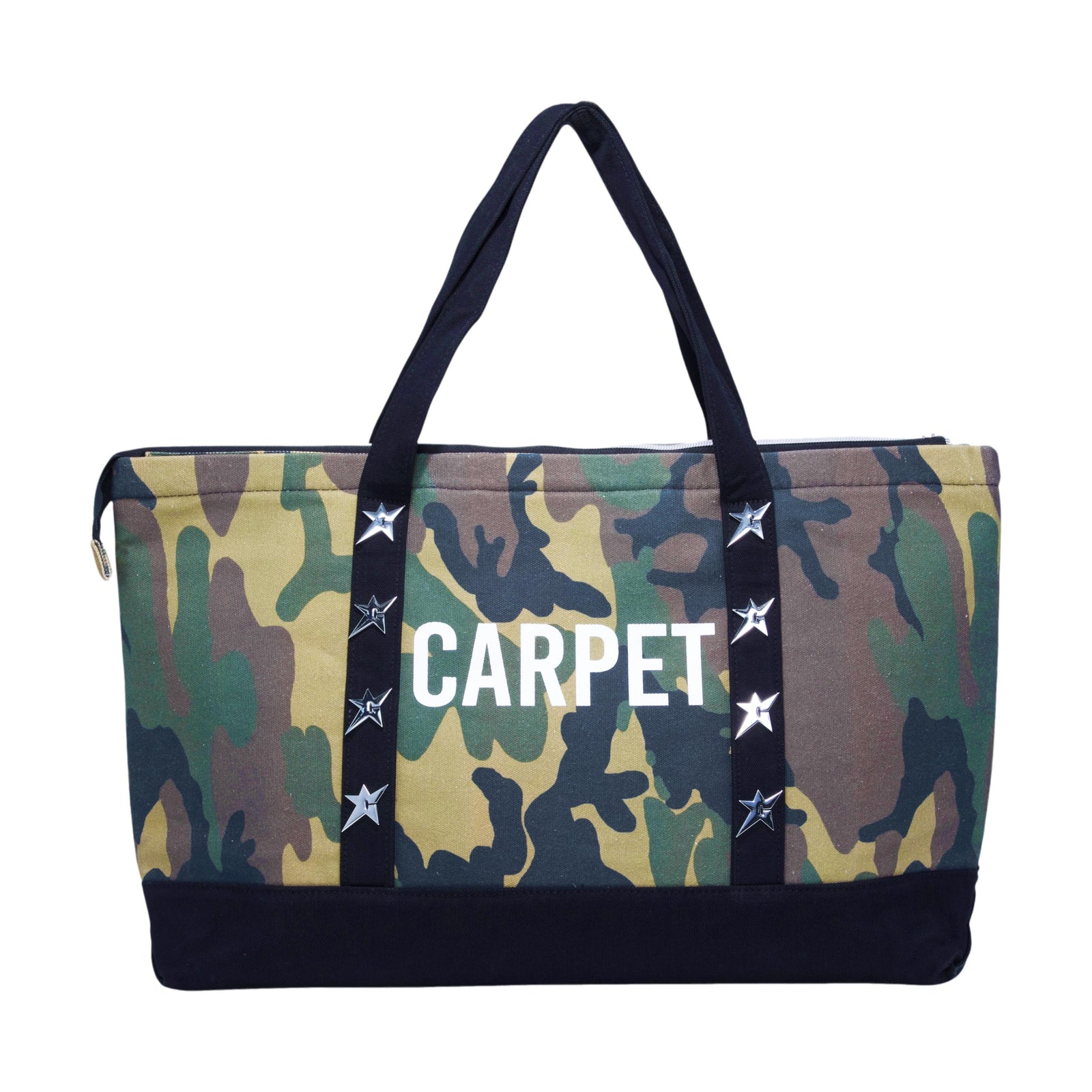 Carpet Heavy Canvas Tote Black/Camo - Venue Skateboards