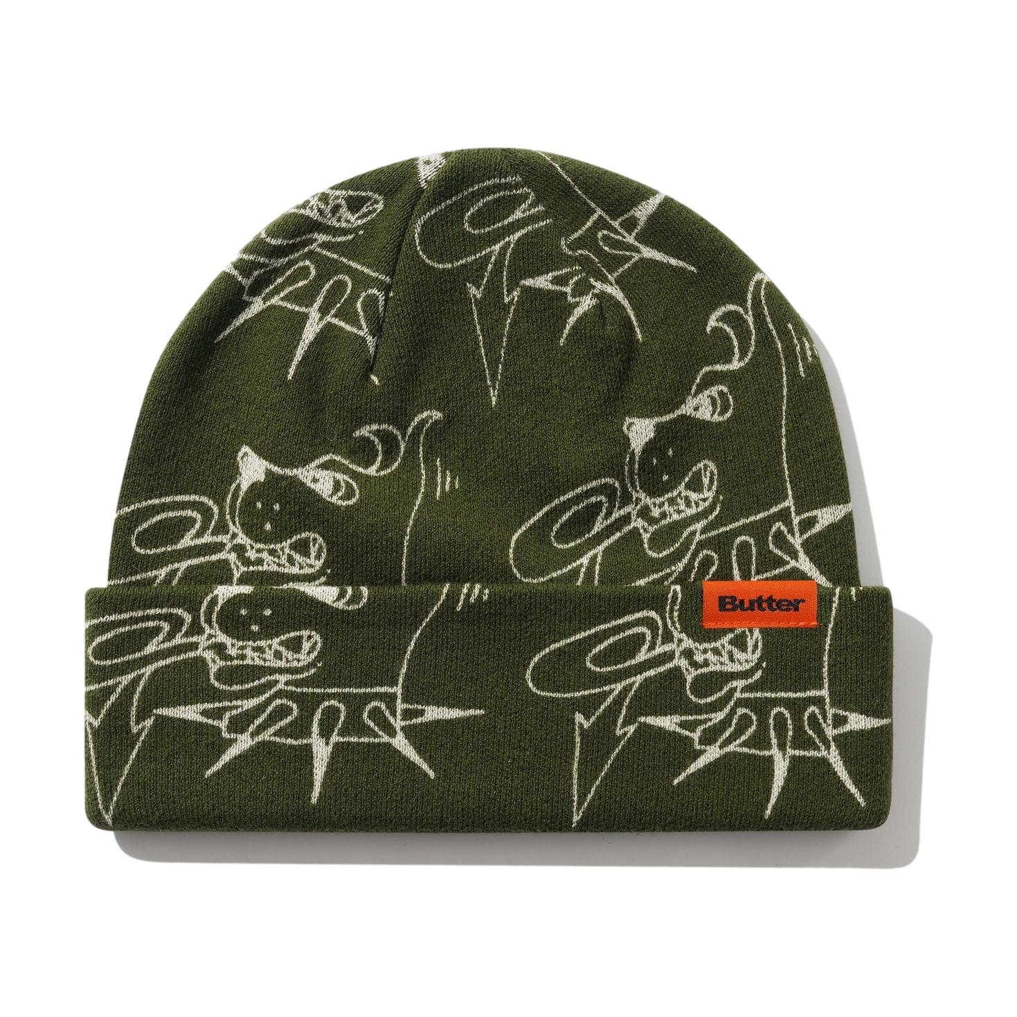 Butter Rounded Canine Beanie Fatigue - Venue Skateboards