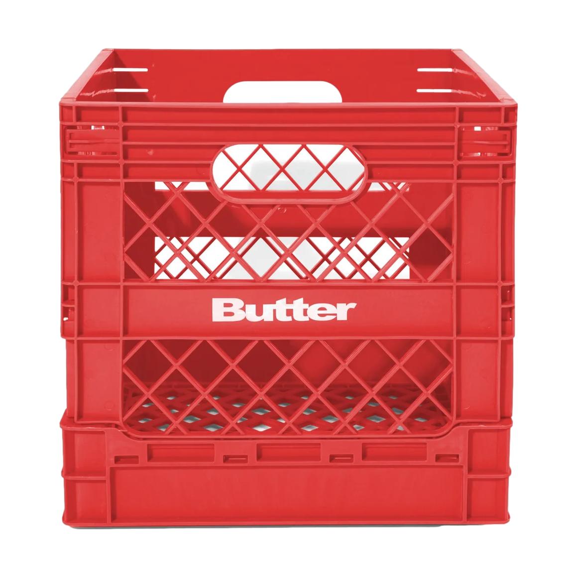 Butter Collapsable Record Crate Red - Venue Skateboards