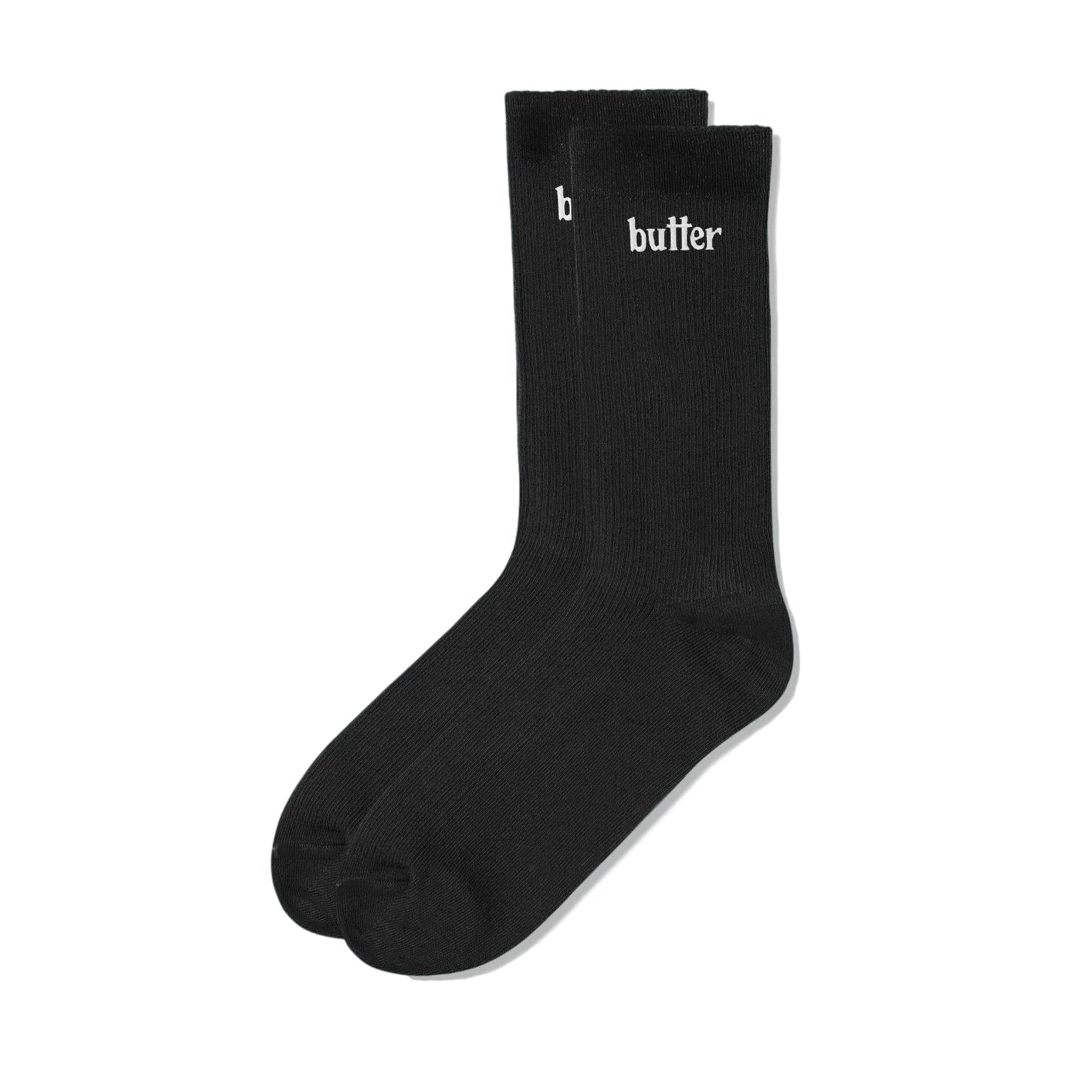 Butter Basic Socks Black - Venue Skateboards
