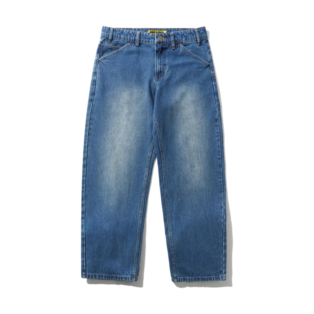 Butter Witness Denim Jeans Mid Indigo Slub