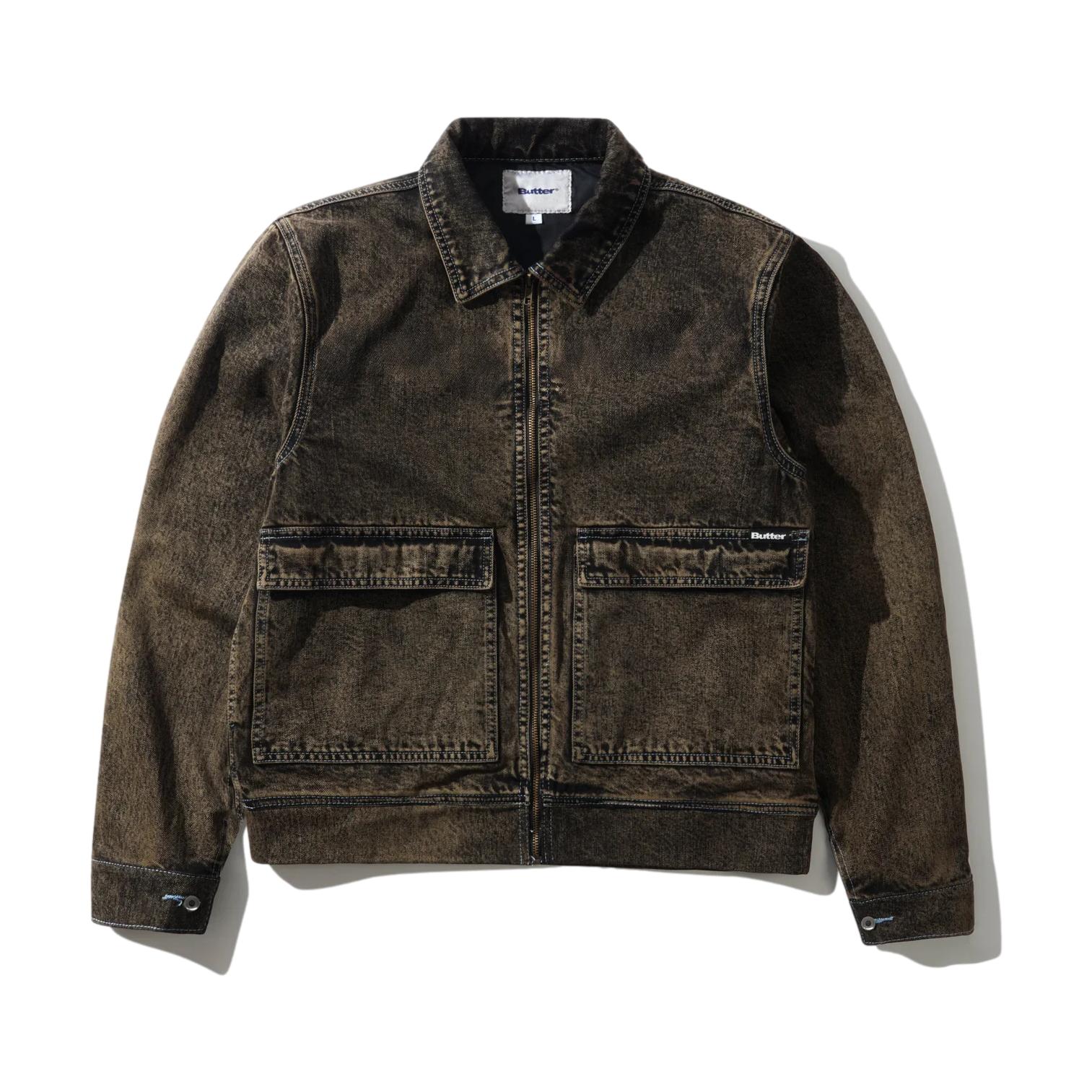 Butter Bronco Denim Jacket Tinted Brown - Venue Skateboards