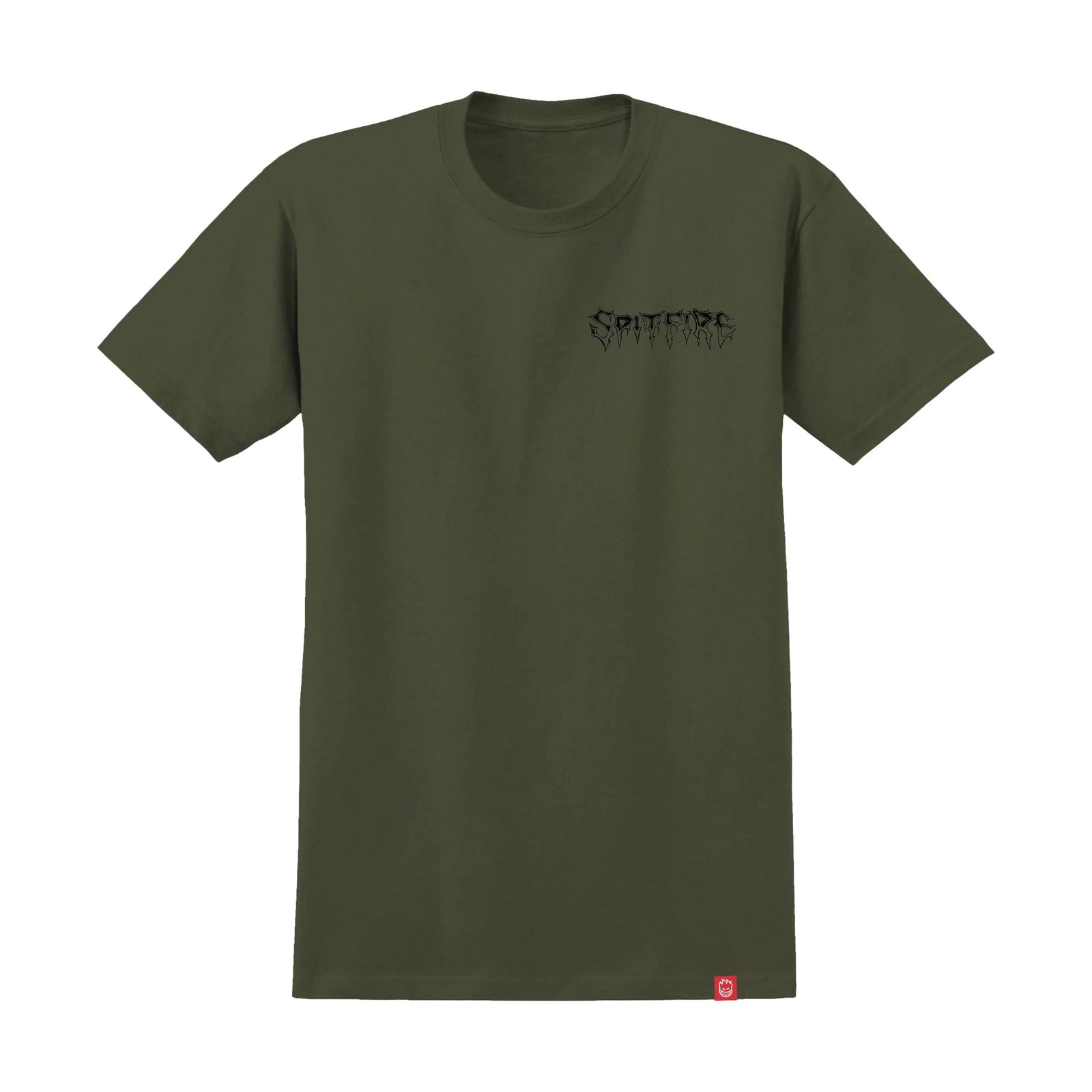 Spitfire Batwing Classic Tee Military Green - Venue Skateboards