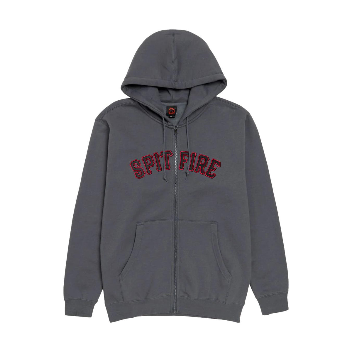 Spitfire Spitball Zip Up Hoodie Charcoal