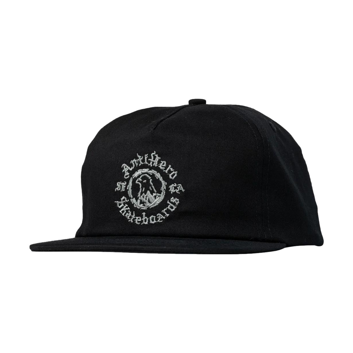 Anti Hero Pigeon Motion Adjustable Snapback Hat Black - Venue Skateboards