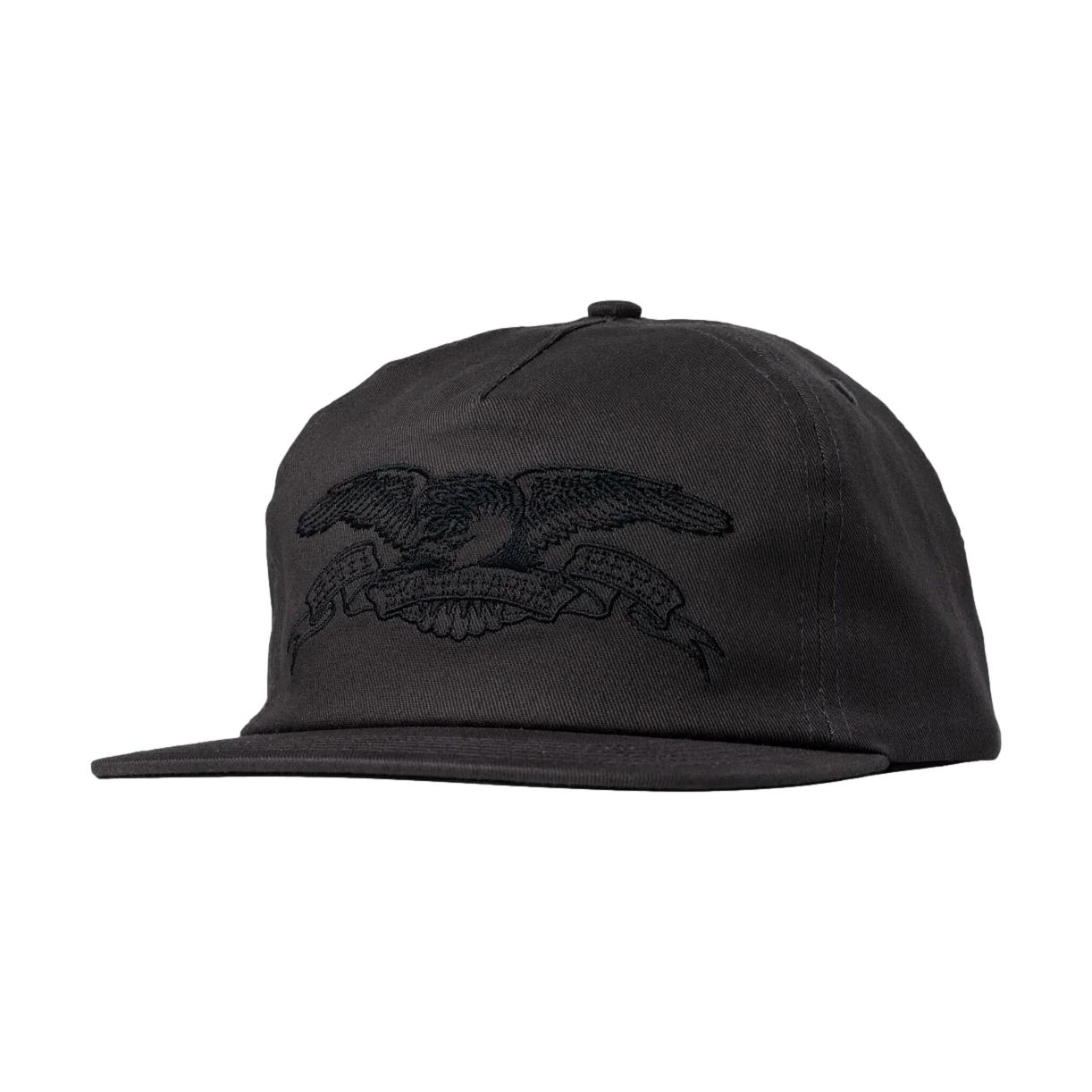 Anti Hero Basic Eagle Snapback Black - Venue Skateboards
