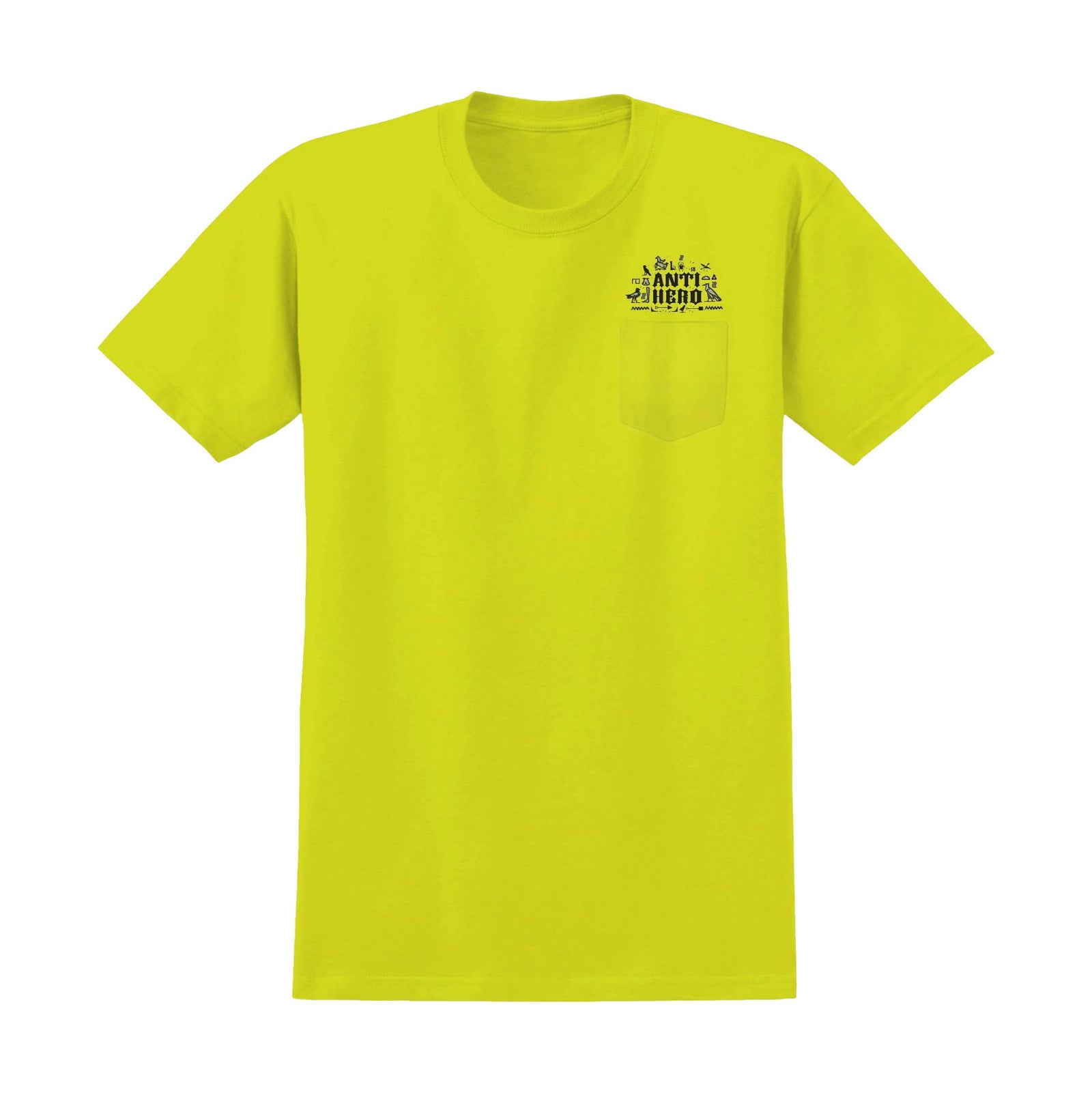 Anti Hero Anti-Heiro Pocket Tee Safety Green - Venue Skateboards