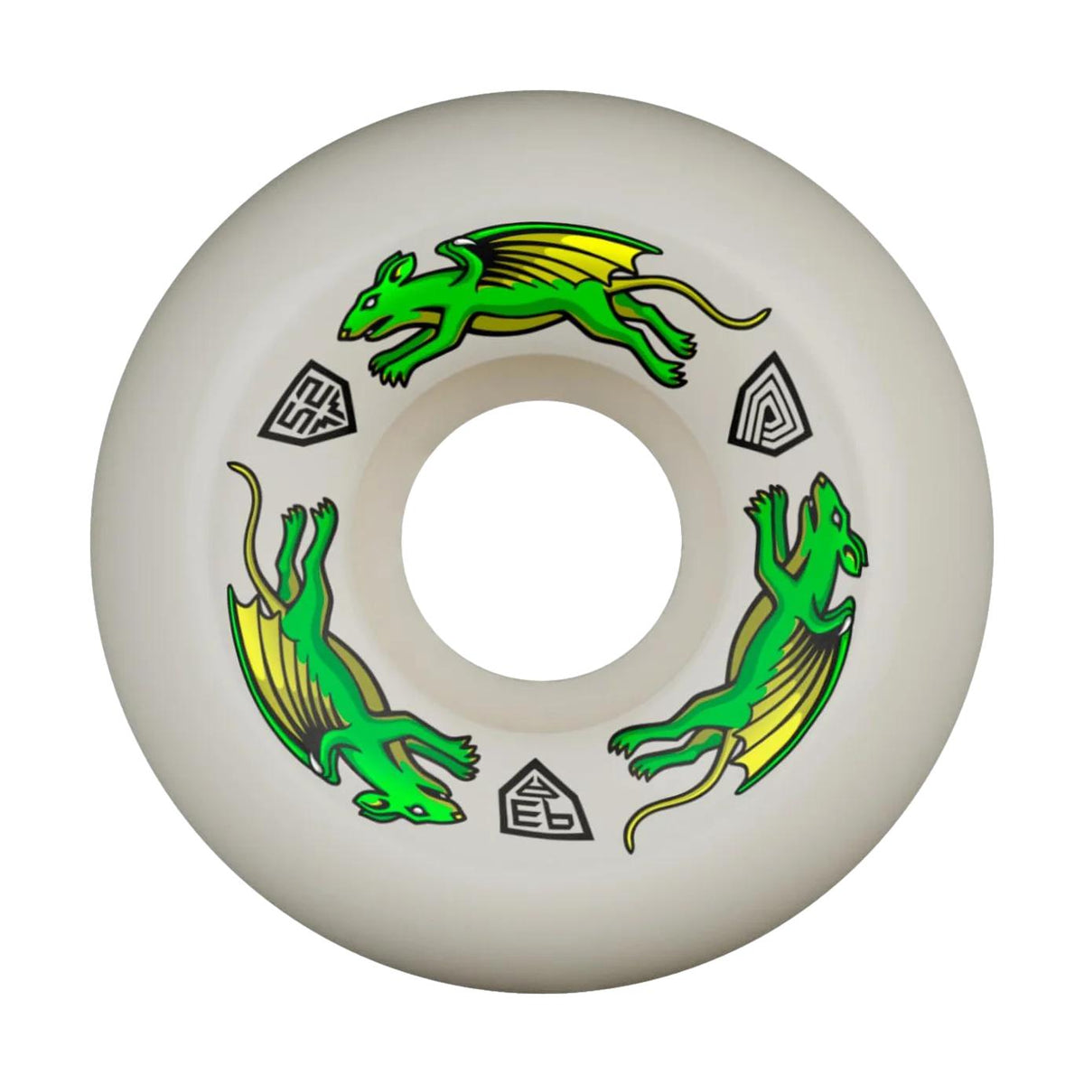 Powell Peralta Dragon Formula Nano Rats 54mmX39mm 93a Wheels White