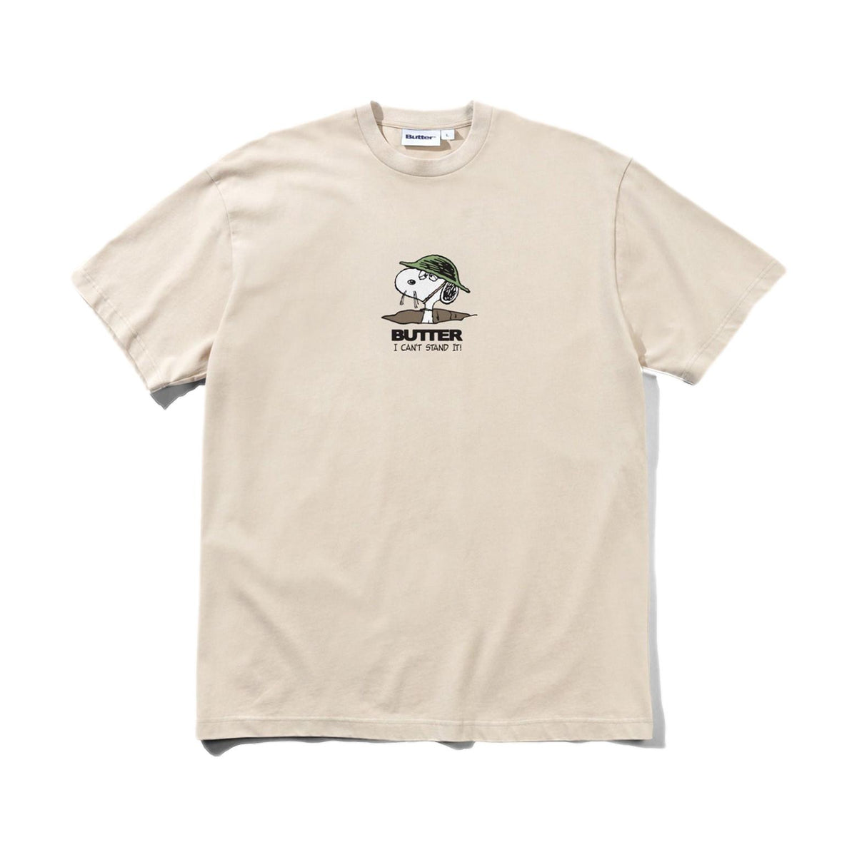Butter Can&#39;t Stand It Tee Washed Sandstone - Venue Skateboards