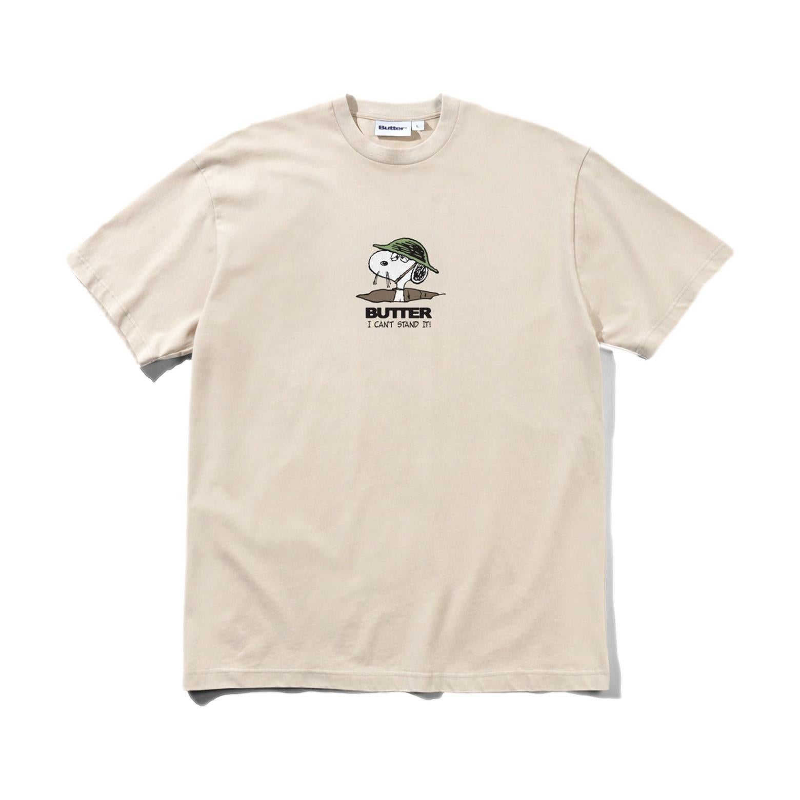 Butter Can't Stand It Tee Washed Sandstone - Venue Skateboards