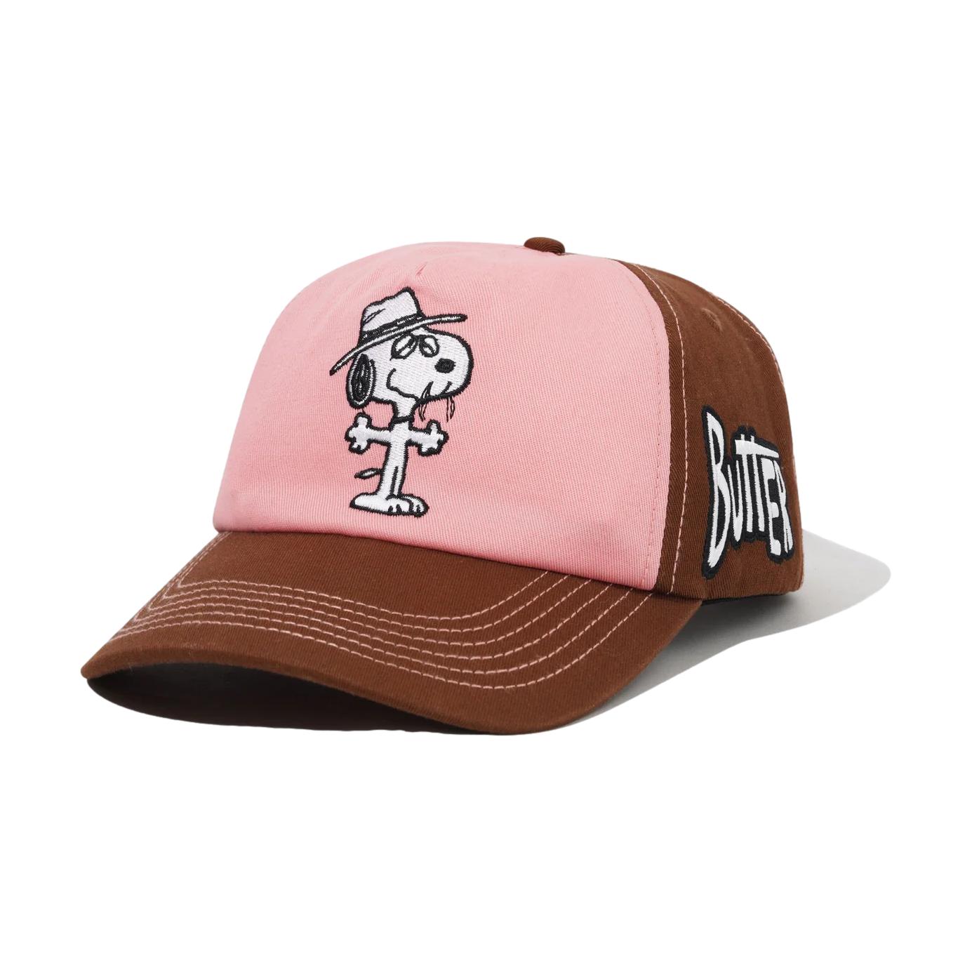 Butter Spike 5 Panel Cap Brown/Light Pink - Venue Skateboards
