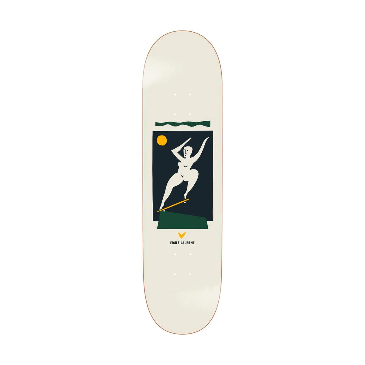 Polar Emile Laurent Crooks (Cream) 8.125&quot; Deck - Venue Skateboards