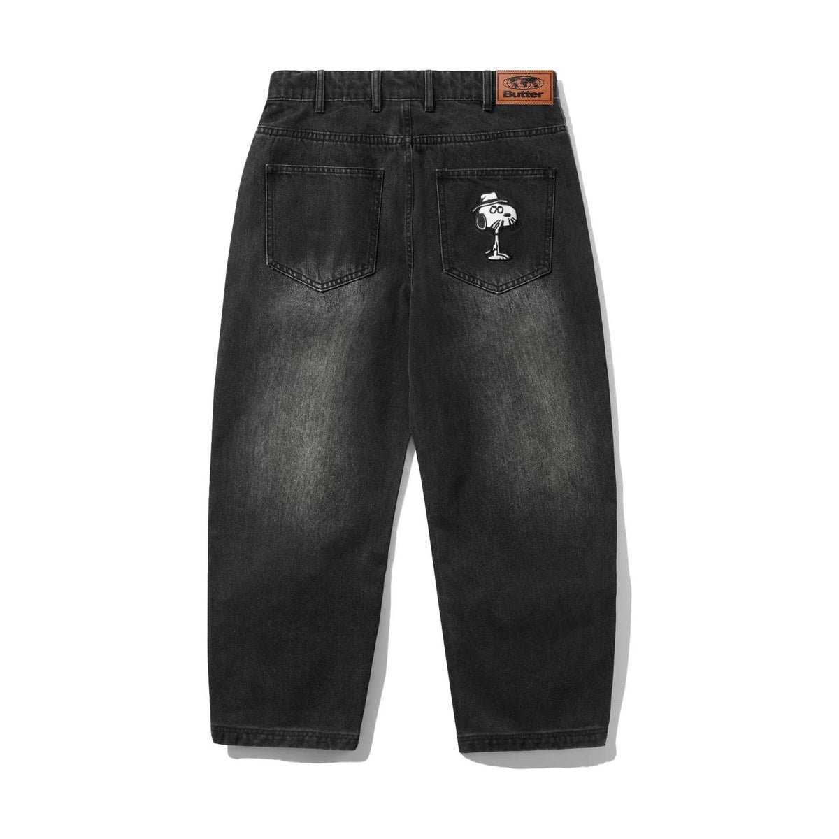 Butter Spike Denim Jeans Faded Black