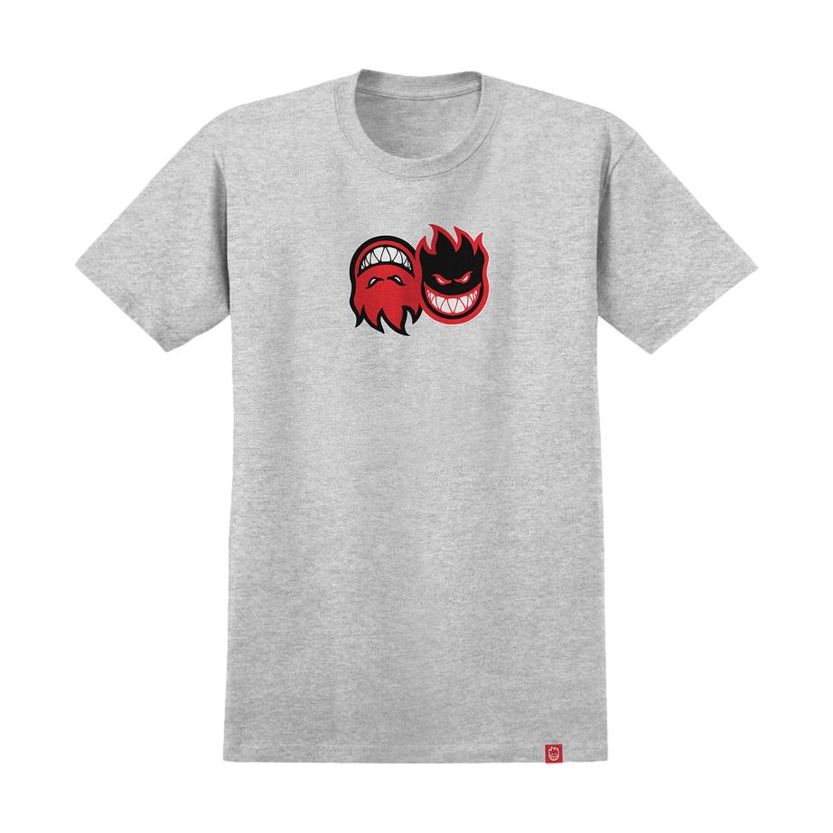 Spitfire Eternal Fill Tee Heather Grey/Red/Black/White - Venue Skateboards