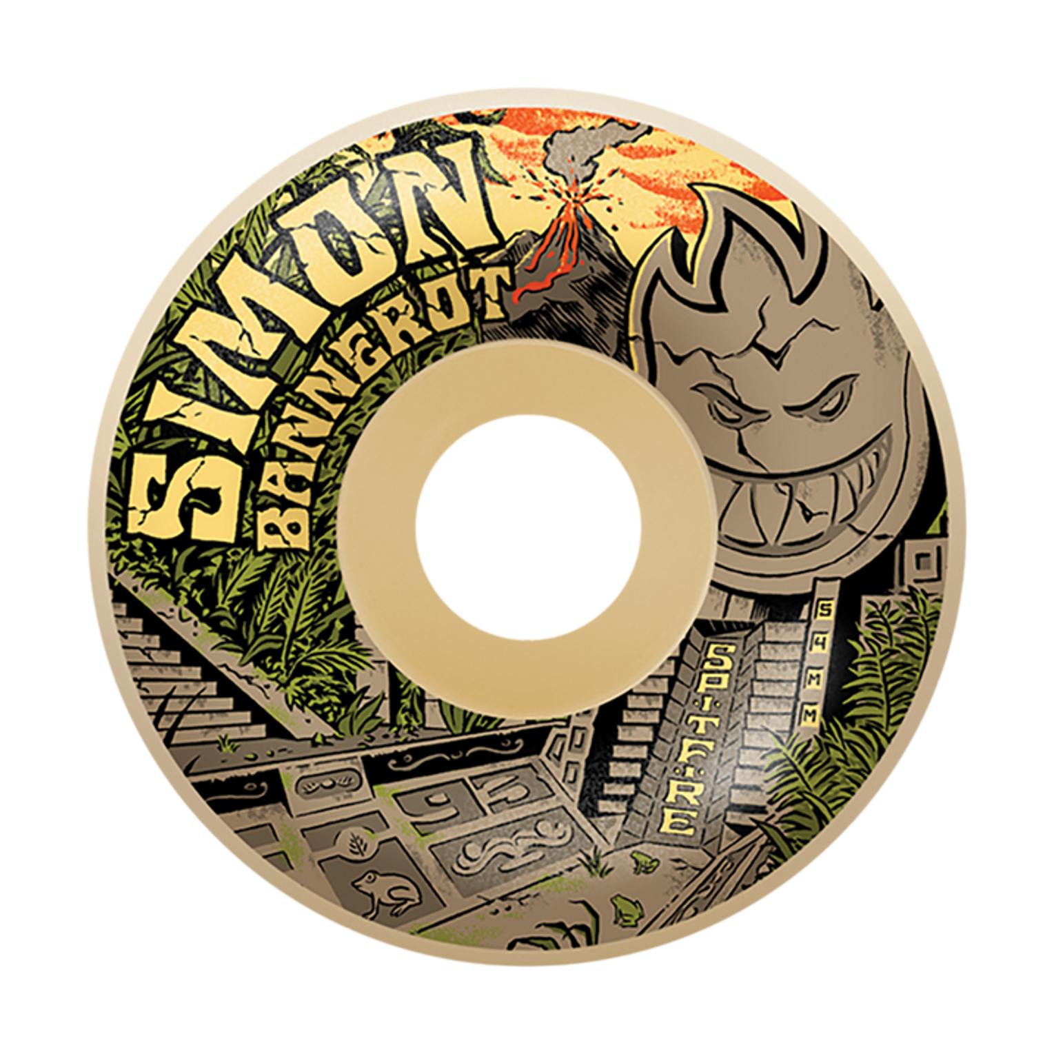 Spitfire Bannerot F4 93a Radial Full Templo Wheels 54mm Nat - Venue Skateboards