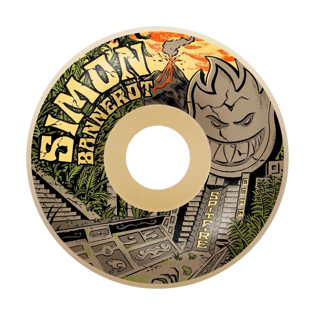 Spitfire Bannerot F4 93a Radial Full Templo Wheels 58mm Nat - Venue Skateboards