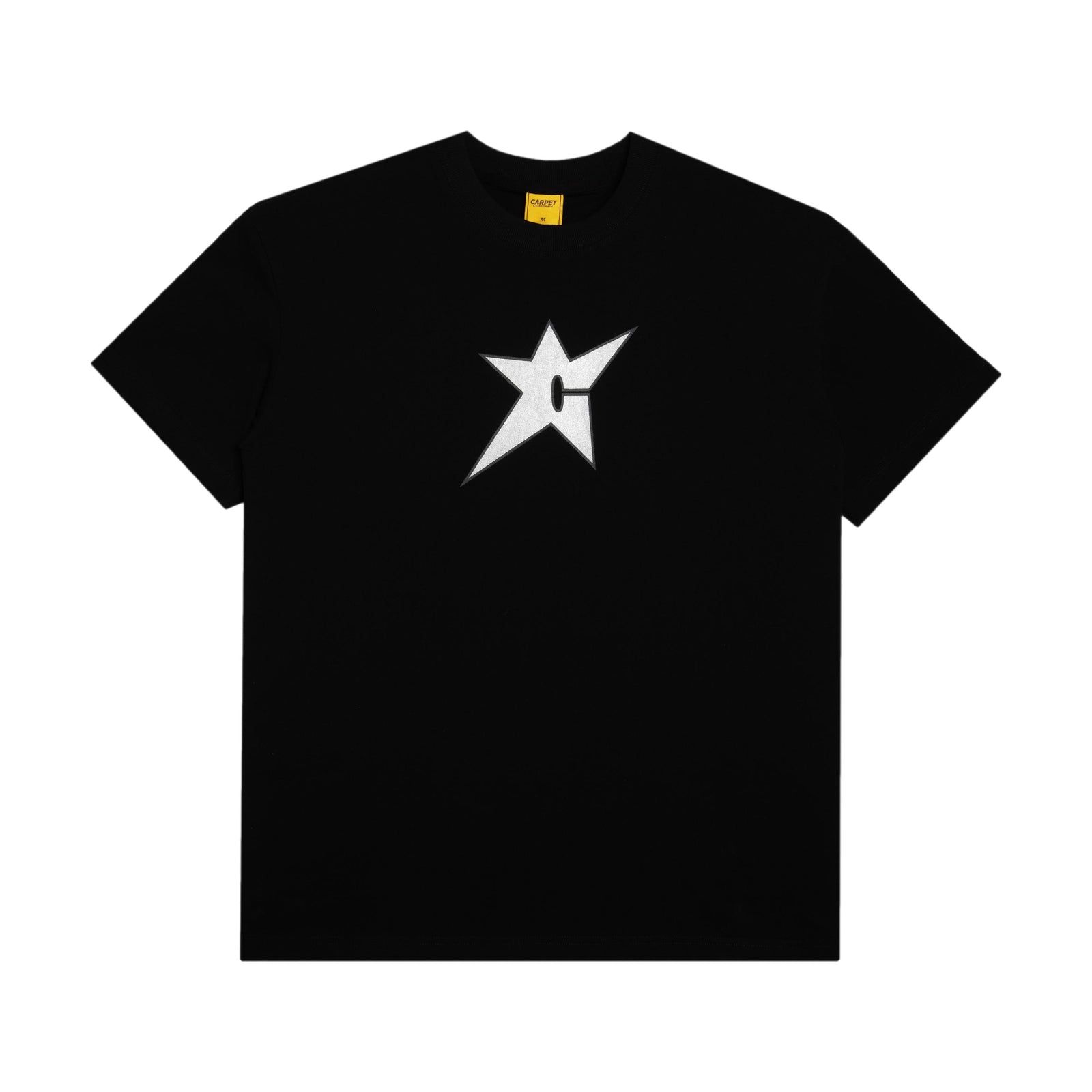 Carpet C-Star Metallic Tee Black - Venue Skateboards