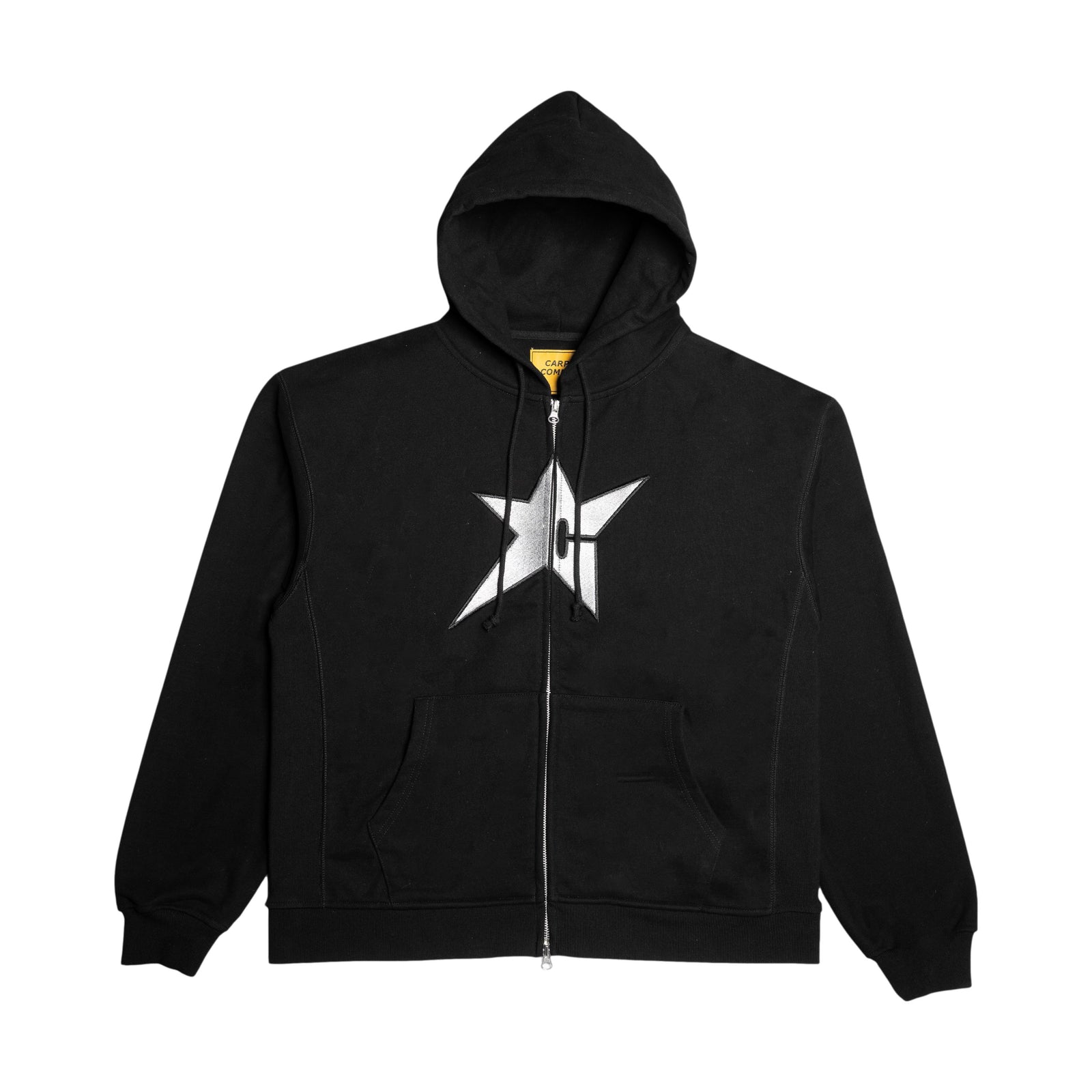 Carpet C-Star Zip Hood Black - Venue Skateboards