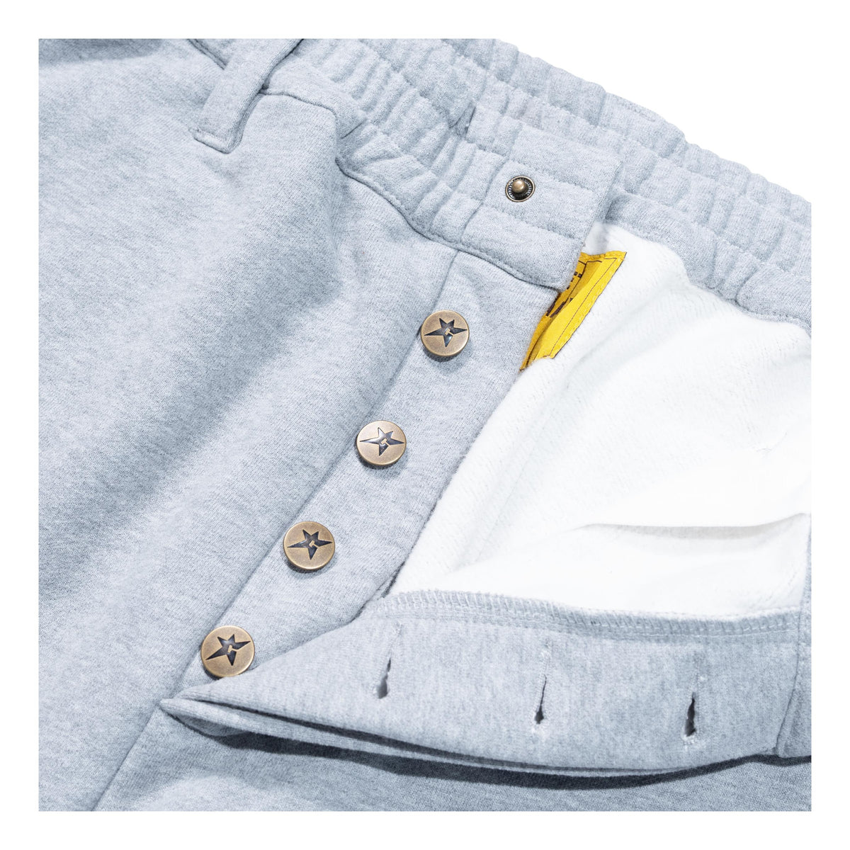 Carpet C-Star Button Fly Sweatpants Grey - Venue Skateboards