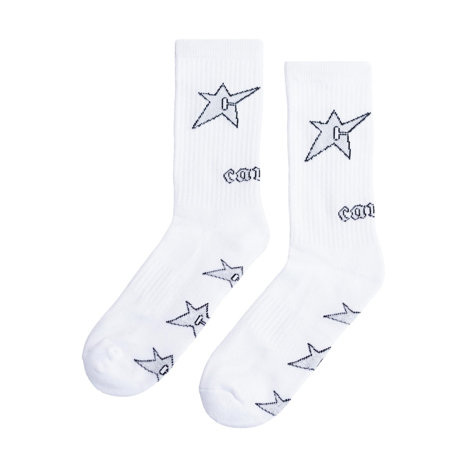 Carpet C-Star Sock White/Grey - Venue Skateboards