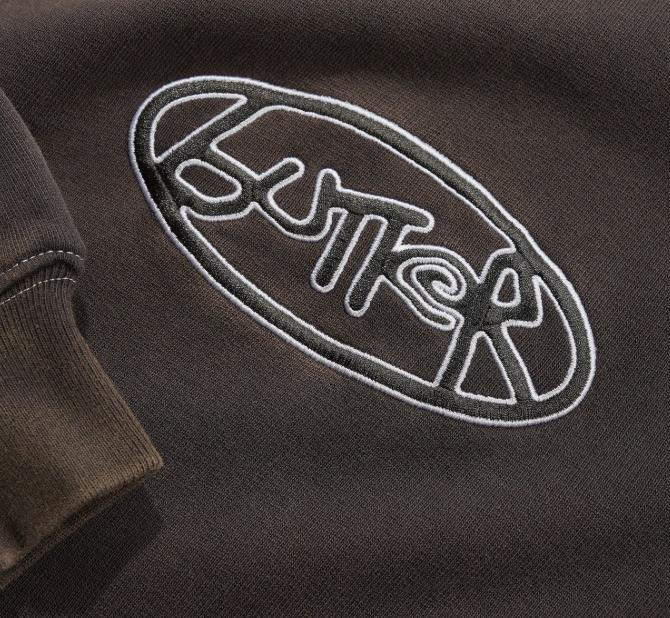 Butter Abseil Crewneck Washed Black - Venue Skateboards