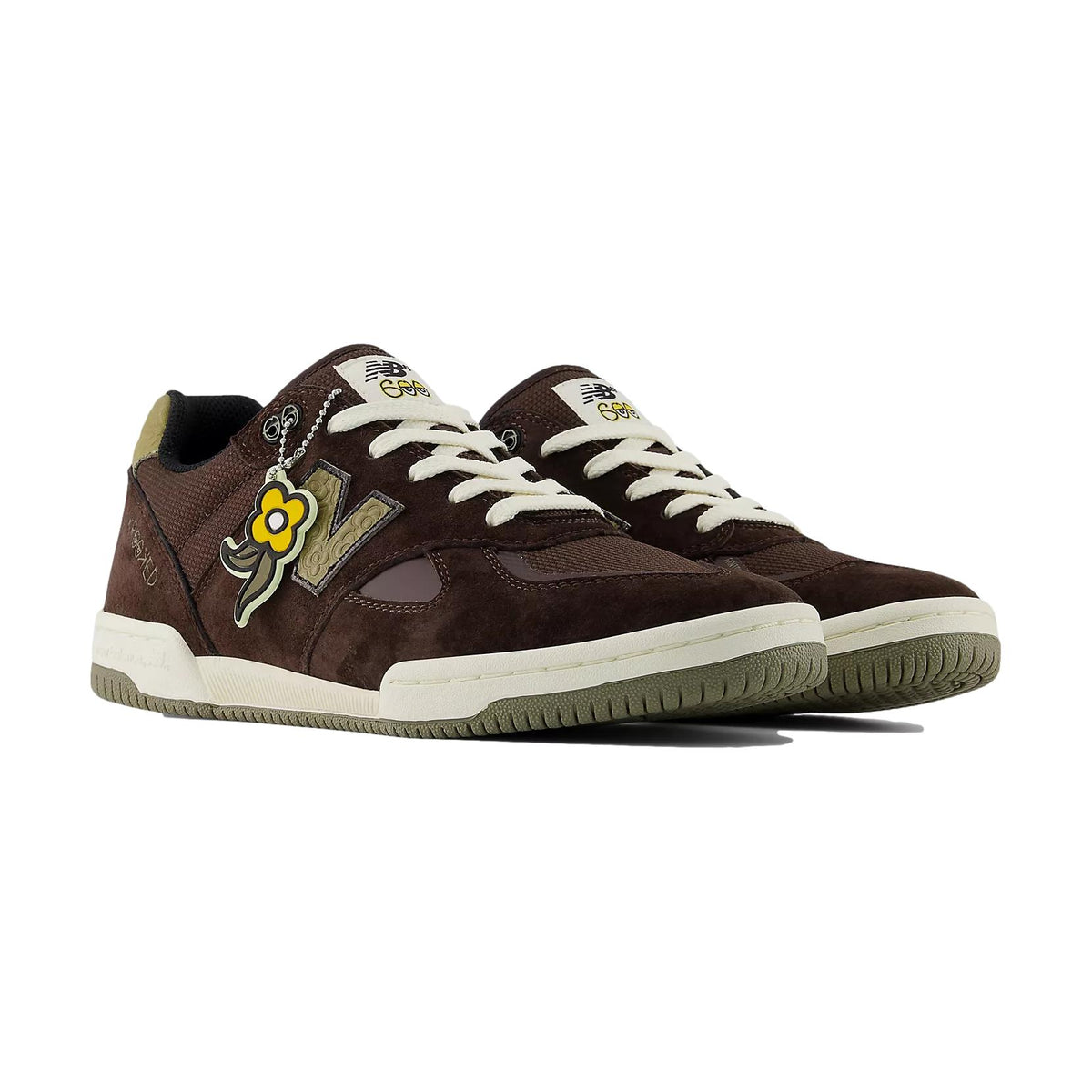 New Balance x Krooked Tom Knox 600 Chocolate W/ Olive - Venue Skateboards