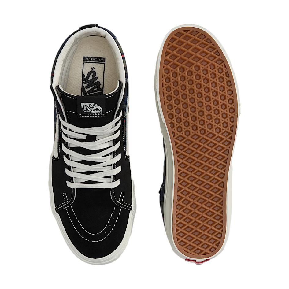 Vans Sk8-Hi Plaid Black/Multi -  Venue Skateboards