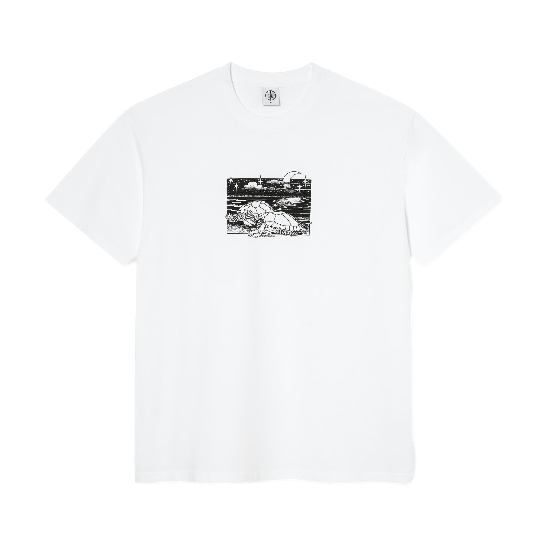 Polar Turtle Town Tee White - Venue Skateboards