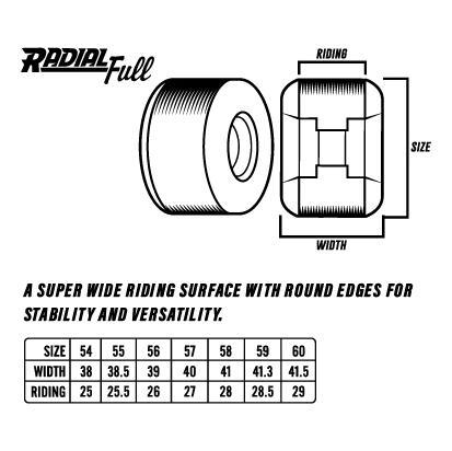 SF F497 T-Funk Raw Radial Full Natural 54mm Wheels