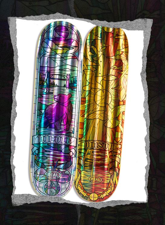 Real Mason Holographic Cathedral TF 8.25&quot; Deck - Venue Skateboards