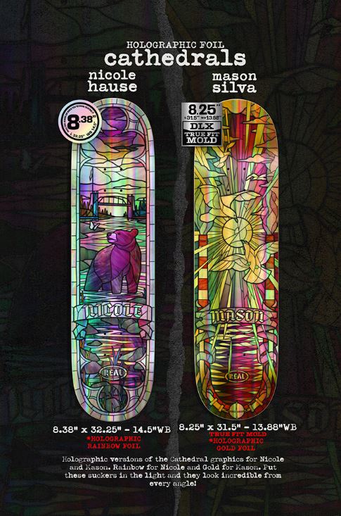 Real Mason Holographic Cathedral TF 8.25&quot; Deck - Venue Skateboards
