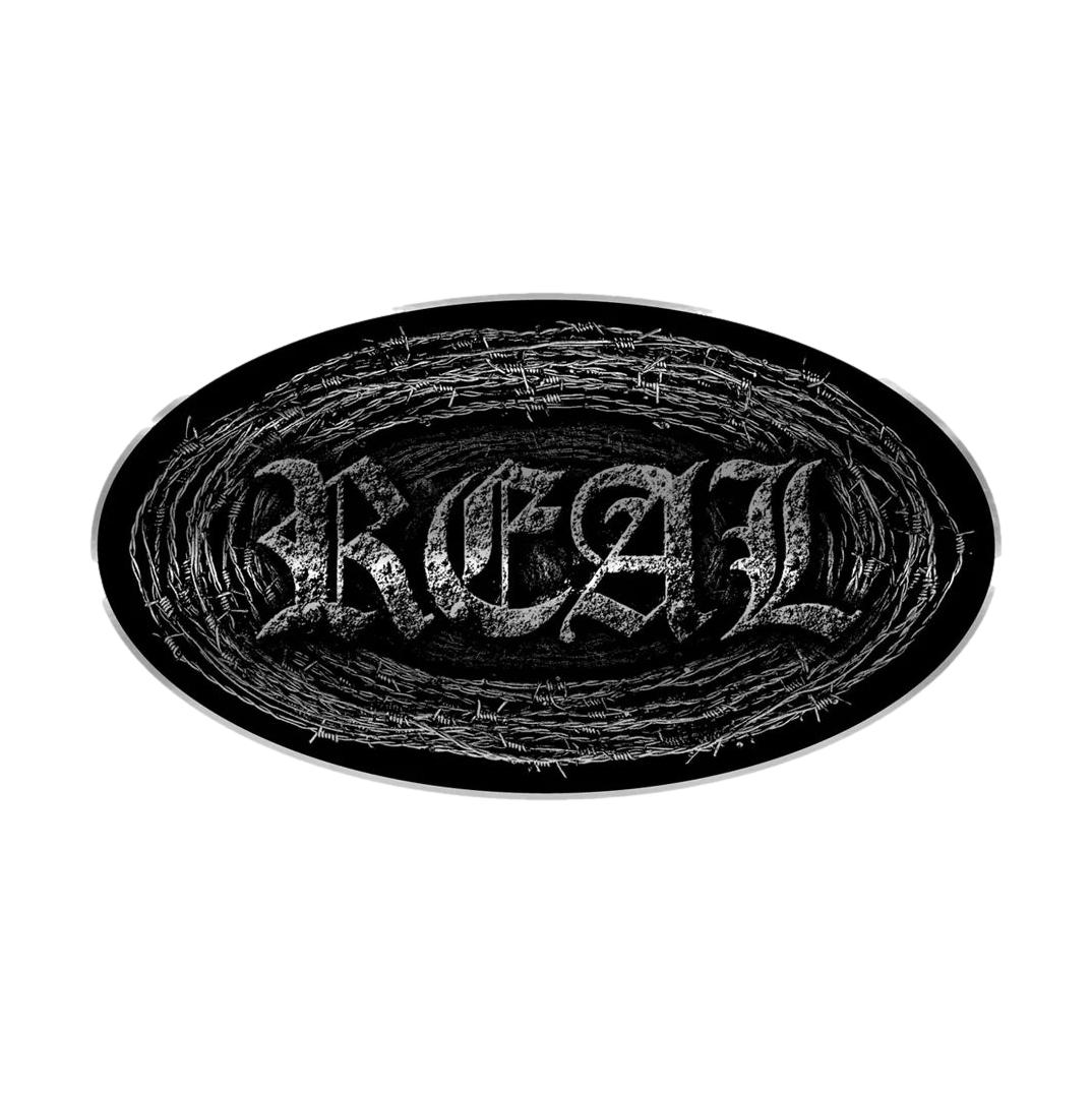 Real Barbed Oval Sticker 5'