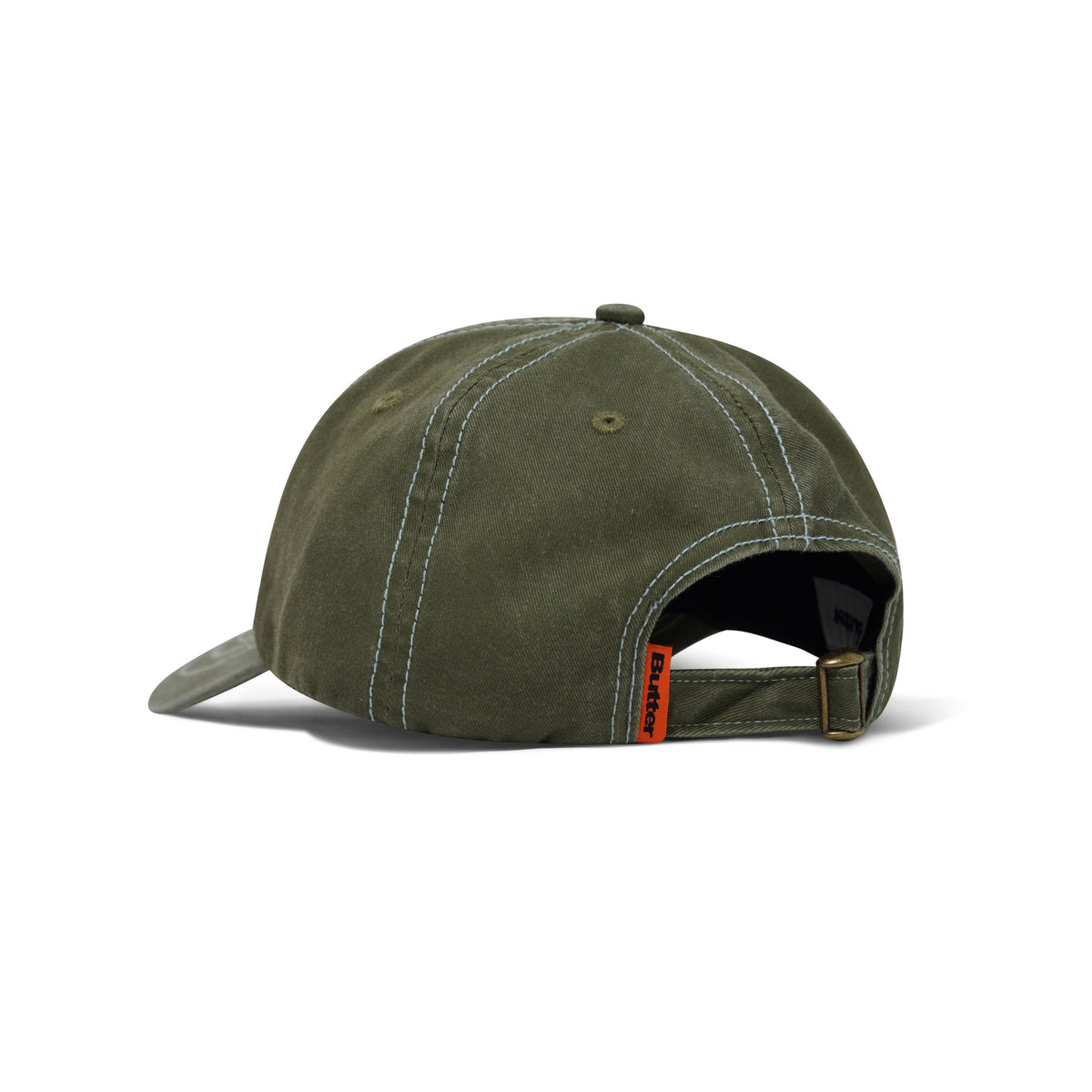 Butter Registered 6 Panel Cap Washed Army - Venue Skateboards