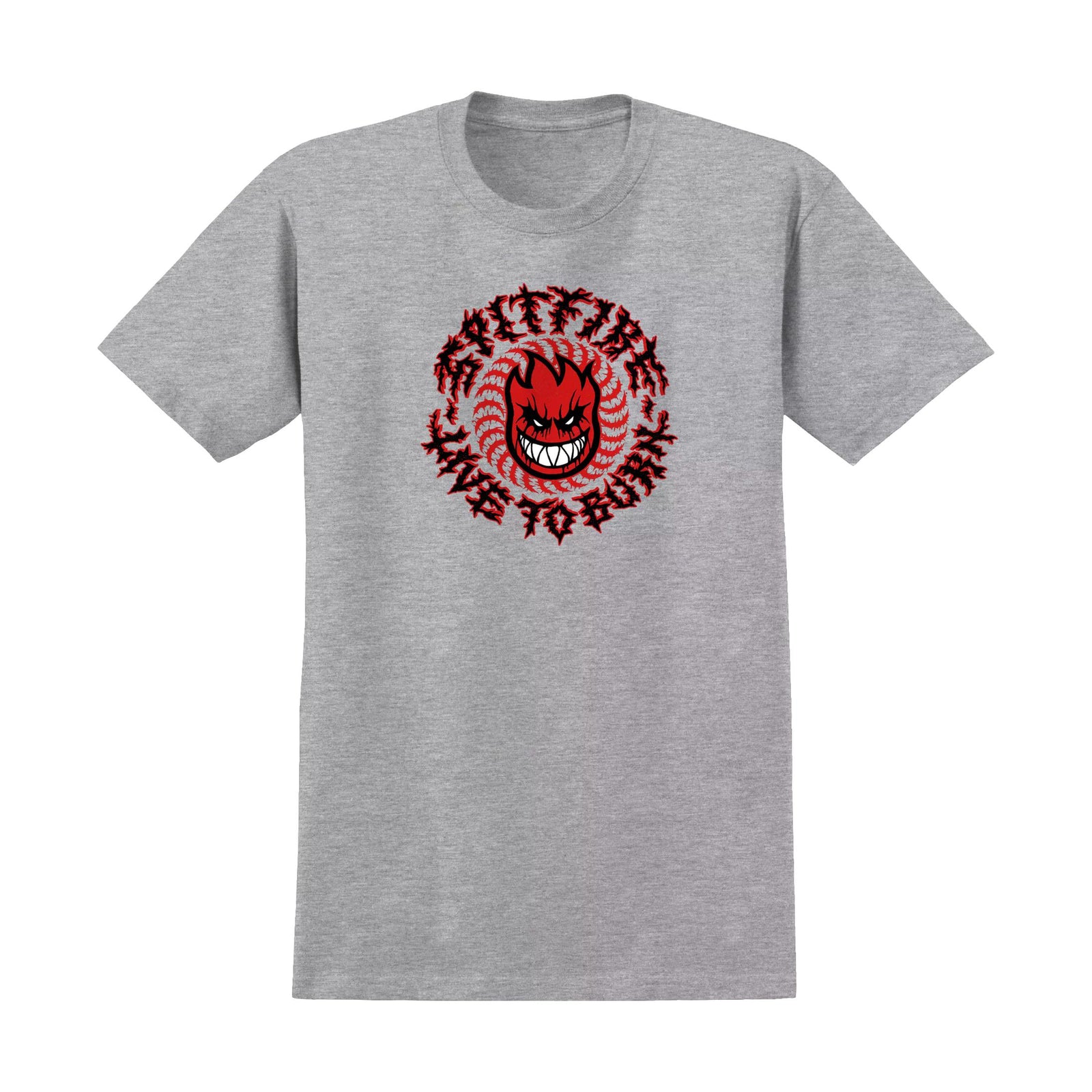 Spitfire Deathmask Classic Tee Heather Grey - Venue Skateboards
