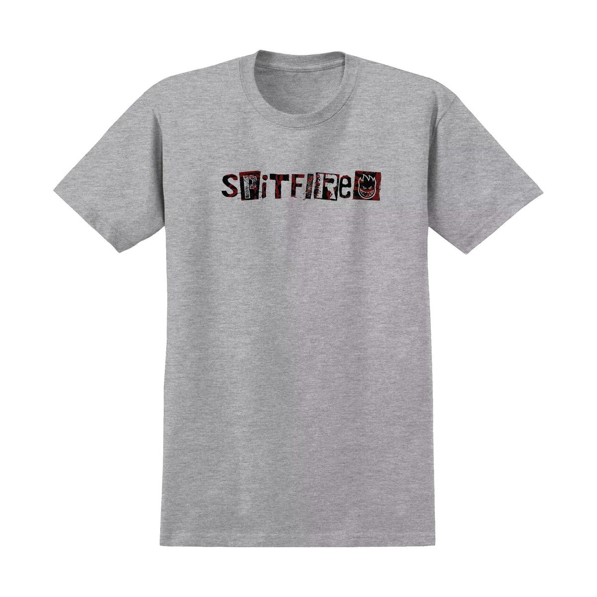 Spitfire Ransom Fill Tee Heather Grey - Venue Skateboards