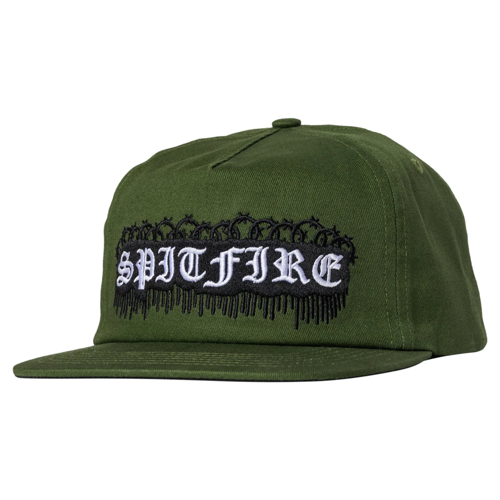 Spitfire Old E Barbed Snapback Olive - Venue Skateboards