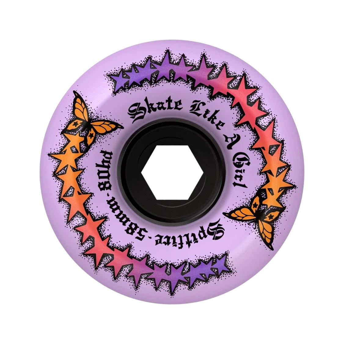 SF 80HD Skate Like A Girl Evolution Conical Full 58mm Wheels - Venue Skateboards