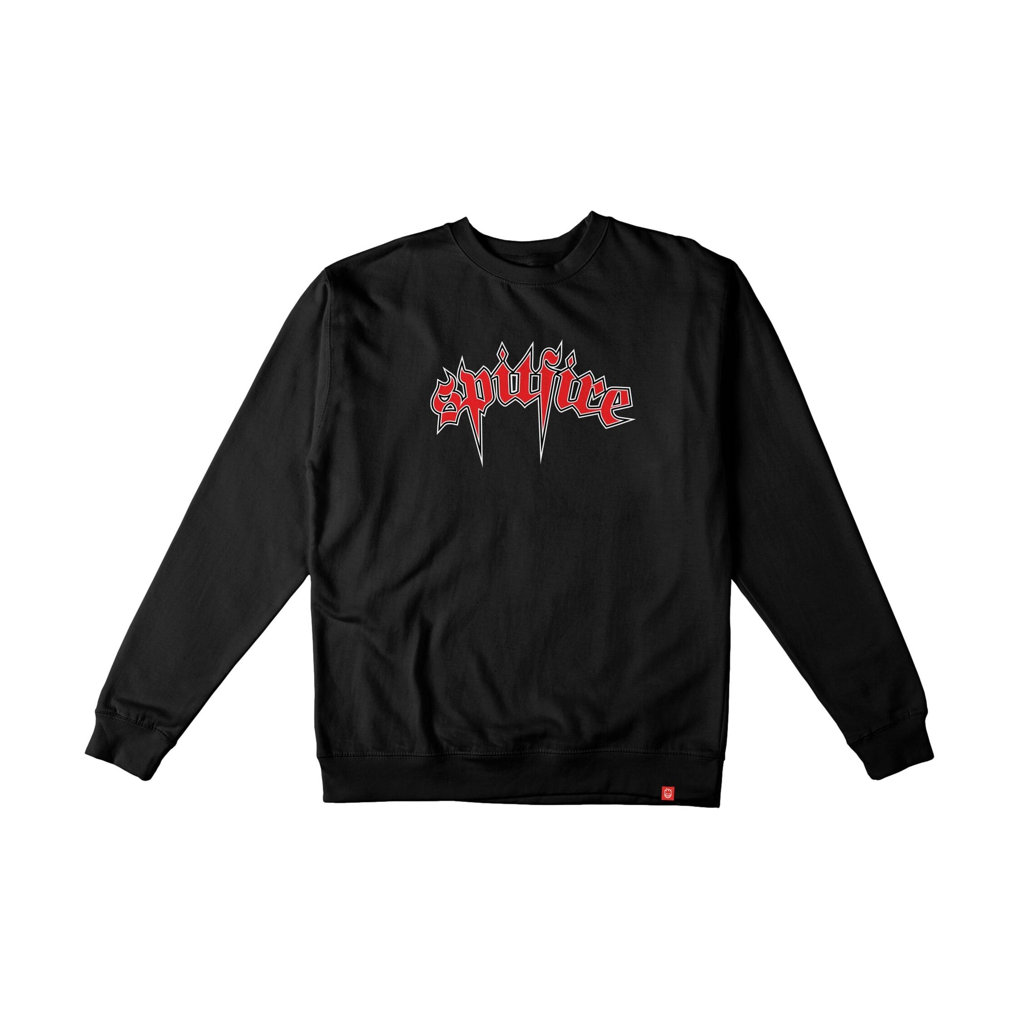 Spitfire Venom Crew Sweatshirt Blk/Red/Wht - Venue Skateboards