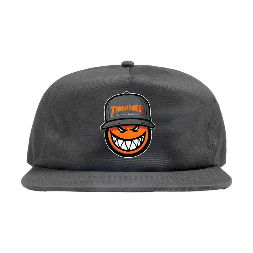 Thrasher X Spitfire SF Loc Snapback Charcoal - Venue Skateboards
